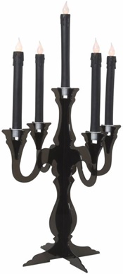 [WID6687H] Chandelier noir en plastique 33x42cm