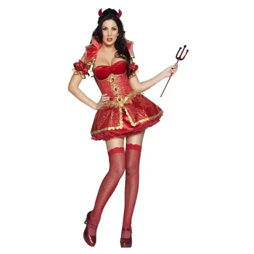[SMI33278S] COSTUME DIABLESSE ROUGE FEVER TAILLE S