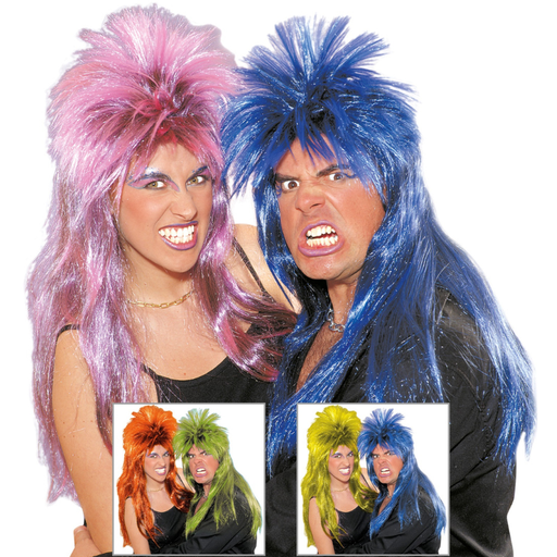 [WID6169D] Perruque de HardRock 5 couleurs ass.