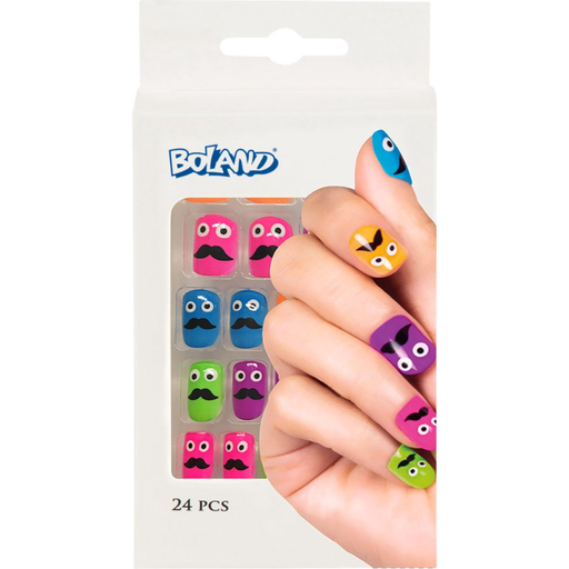 [BOL01501] Set 24 Ongles Mr Moustache