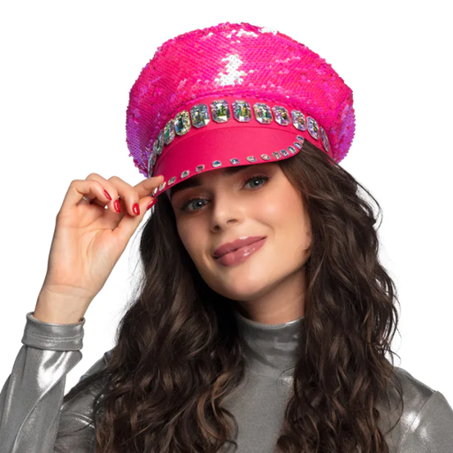 [BOL33032] Casquette Sandy Candy sequins rose
