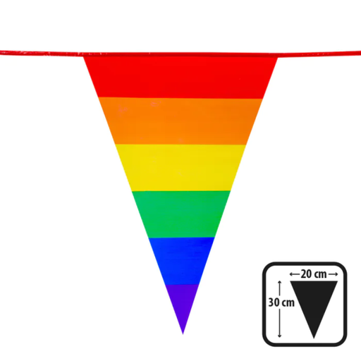 [BOL44628] Guirlande arc-en-ciel à fanions (30 x 20 cm)