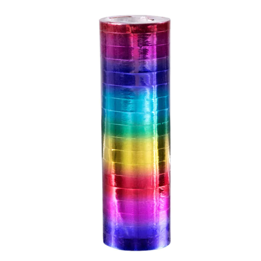 [BOL44732] Set 2 Rouleaux de serpentins en papier arc-en-ciel métallique (4 m)