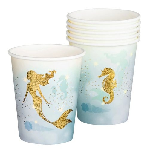[BOL51005] Set 6 Gobelets en papier Sirène (25 cl)