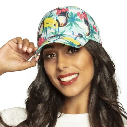 [BOL52593] Casquette Tropicale avec toucan réglable