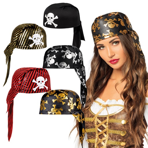 [BOL81930] Chapeau rond de Pirate couleur ass.