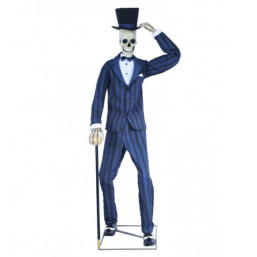 [CHA12276] Automate squelette en costume 203 cm
