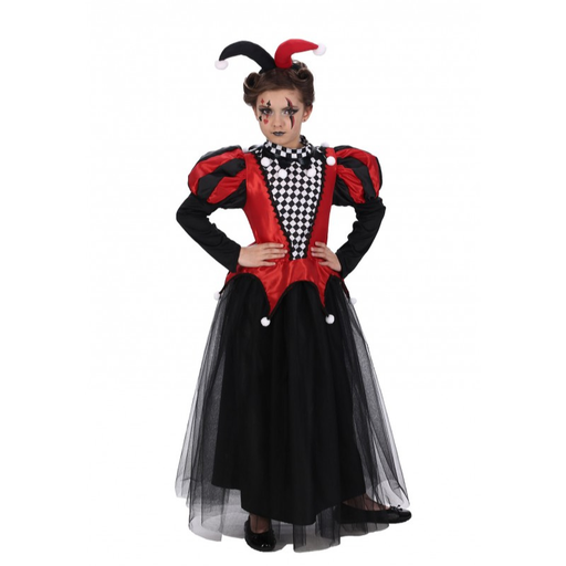 Déguisement Miss joker arlequin pour fille 