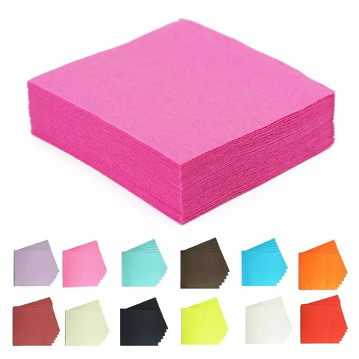 20 serviettes en papier différents coloris