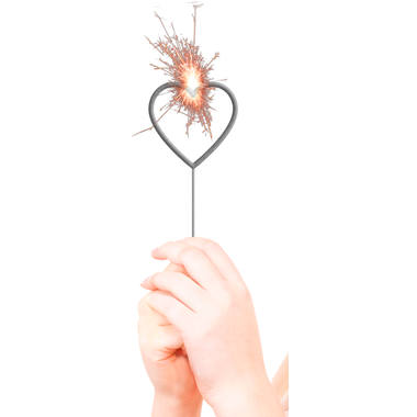 [FOL62120] Sparkler en forme de coeur 