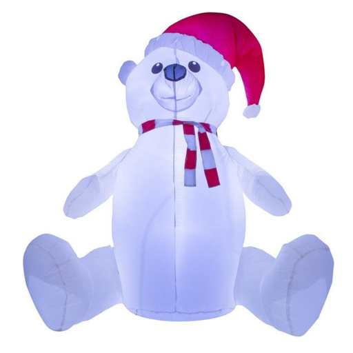 [FUN90093] Ours polaire gonflable lumineux 180 cm