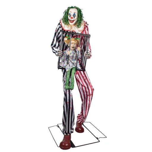 [FUN94166] Automate clown effrayant avec fille en cage