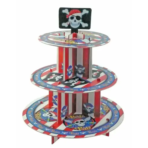 [JAC1120995268] PARTY PIRAT CUP CAKE STAND