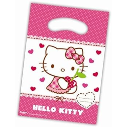 [JAC3260081796] Sachets de fête Hello Kitty, lot de 6