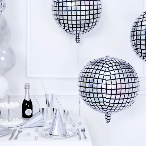 [PARFB36] Ballon en aluminium boule à facette 40 cm