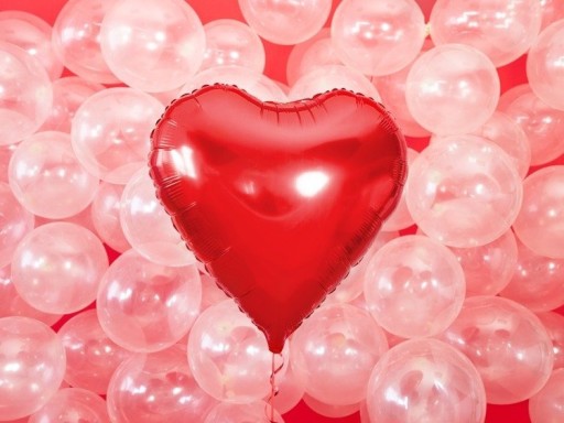 [PARFB77M-007] Ballon Alu Coeur Rouge 72x73 cm