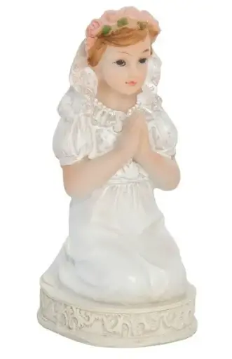 [PARPAP2] Figurine premoière communion fille de 11 cm