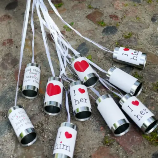 [PARPWS1] 5 Cannettes de mariage pour voiture à décorer soi-même