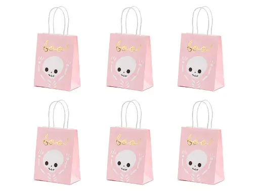 [PARTNP5] Sacs cadeaux Boo, rose, 14x18x8cm