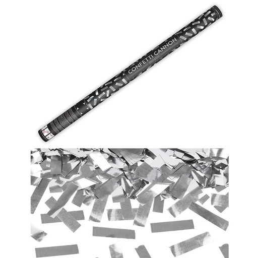 [PARTUKM80-018] Canon à confettis argent métallisé