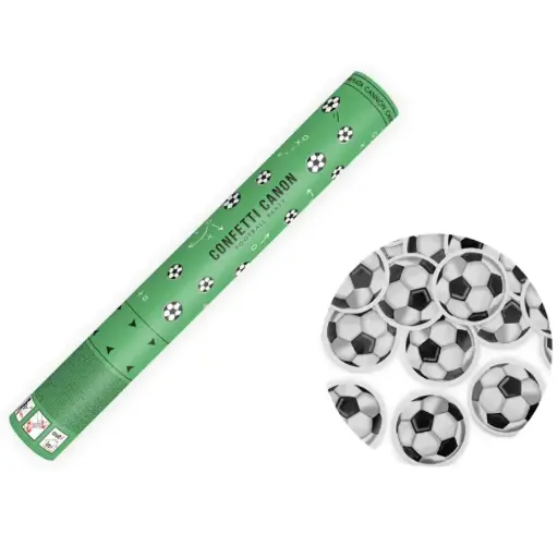 [PARTUKPI40] Canon à confettis ballon de foot - 40 cm