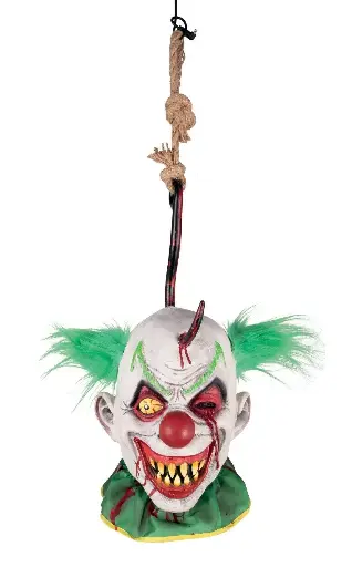 [PCL10110] Tête de clown latex avec crochet et corde - h. 60 cm