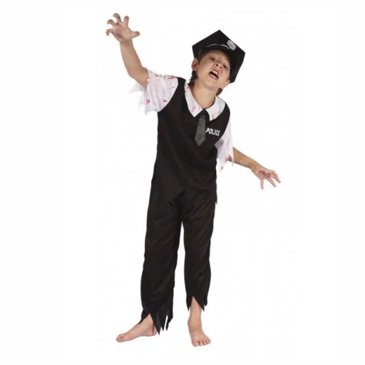 Costume policier zombie - enfant - 10/12 ans