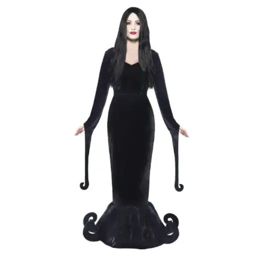 Déguisement femme Morticia noire