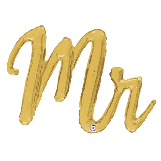 [PMS35792] Ballon "Mr" doré 39"