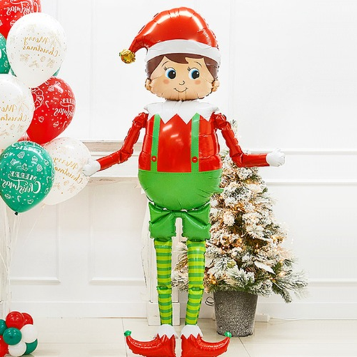 [PMSG25234P] Ballon Lutin de Noël géant 152 cm