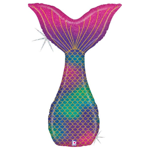[PMSG35901GH-P] Glitter Mermaid Tail 46"