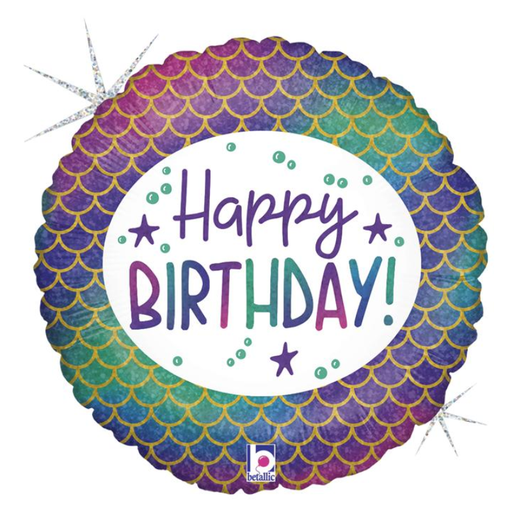 [PMSG36854GH-P] Ballon sirène "Happy Birthday"