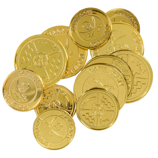 [WID6961C] Lot de 12 pièces d'un trésor de Pirate