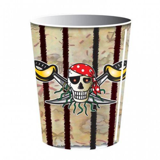 [FOL07641] ﻿8 Gobelets Pirate sabre﻿