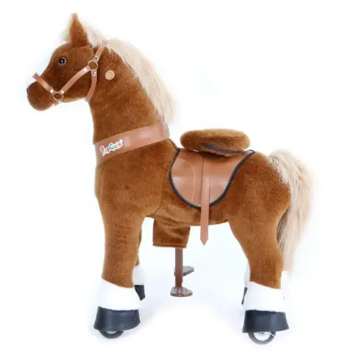 [PONU324] Pony Cycle Cheval Brun Clair 3-5 ans