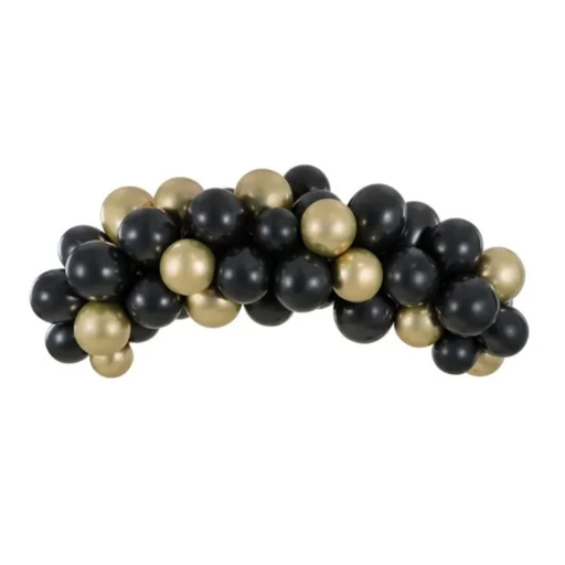 [PARGBN2] ﻿Kit DIY Guirlande de ballons noir et doré﻿