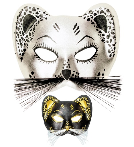 [WID6466N] Masque de chat métallique - 2 couleurs ass.