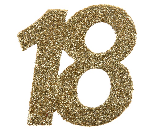 [SAN4604/18] Confettis 18 ans paillettes or