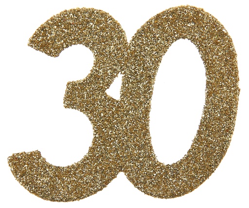 [SAN4604/30] Confettis 30 ans paillettes or