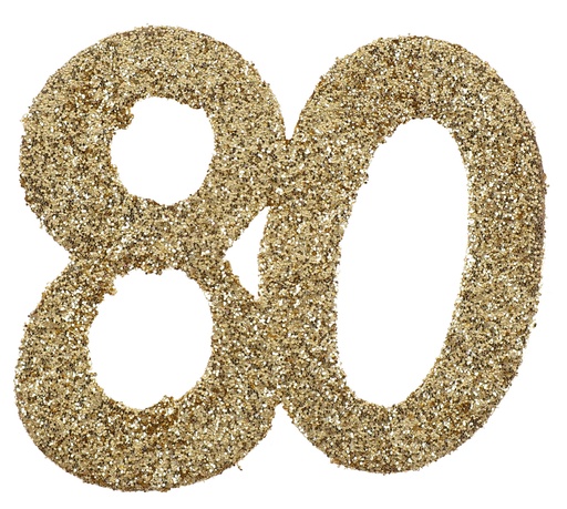 [SAN4604/80] Confettis 80 ans paillettes or