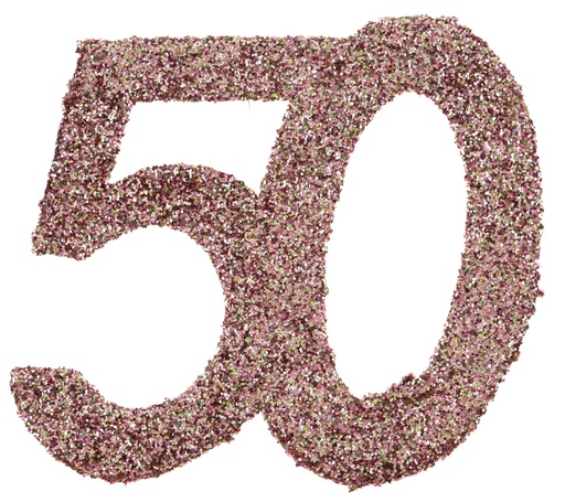 [SAN7306/50] Confettis 50 ans paillettes rose gold