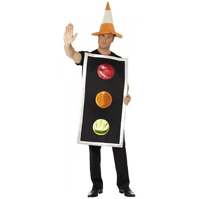 [SMI20366] Costume Feux Tricolores avec Chapeau Cône de Signalisation T.U.