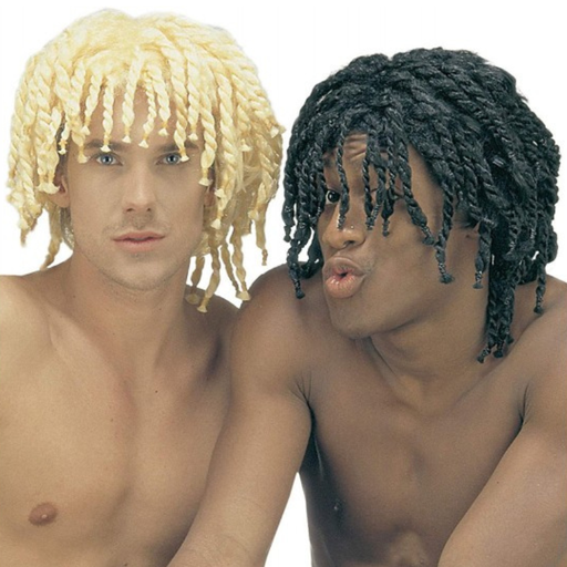 [WID6127R] Perruque rasta Bob Jamaïquain - 2 couleurs ass.
