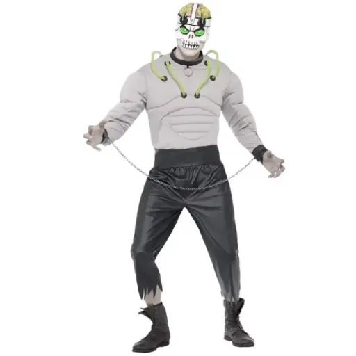 LAB CREATURE COSTUME GREY TOP TROUSERS BELT