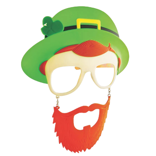 [FUN62548] Lunettes et barbe en plastique Saint Patrick