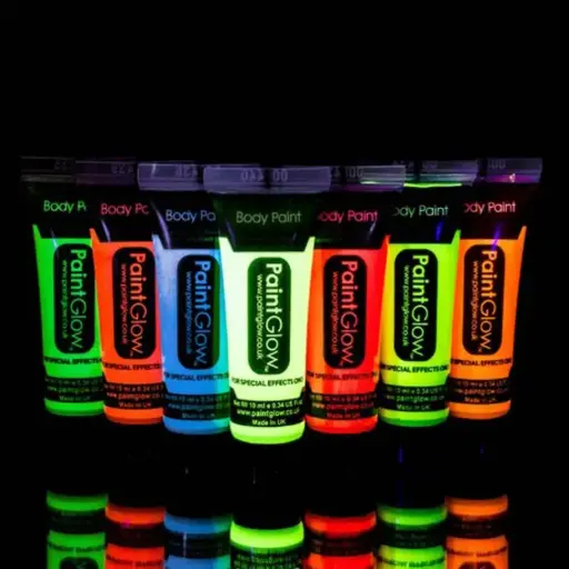 Glow in the Dark Body Paint, Blue, 10ml