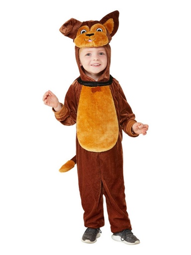 Déguisement de chien marron avec capuche 1-2 ans