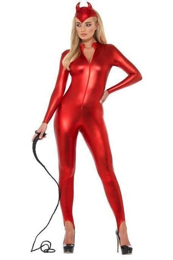 Déguisement femme Fever combinaison sexy maîtresse du fouet rouge