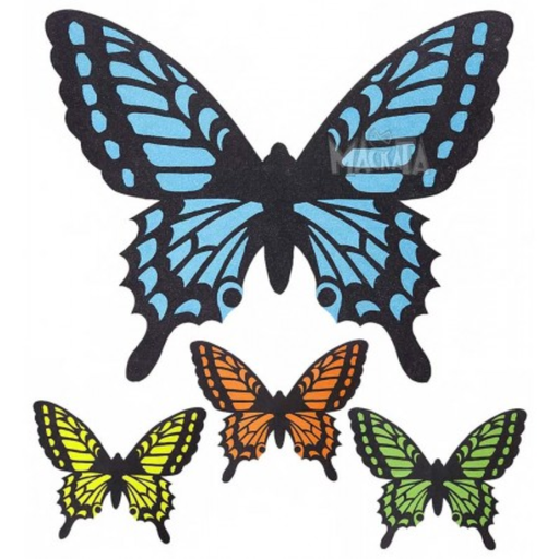 [WID00539] Ailes de Papillons 60x48cm - 4 couleurs assorties