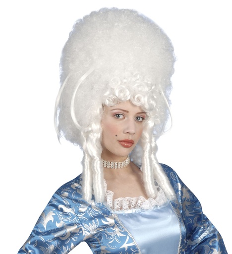[WIDB0793] Perruque blanche Madame Bovary - Baroque